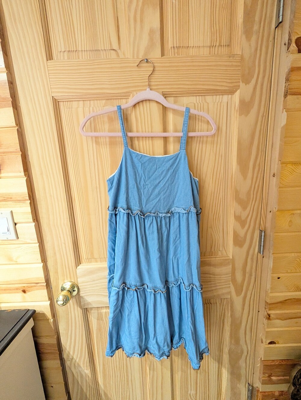 Girls Cat & Jack 14 XL Denim Tank Dress